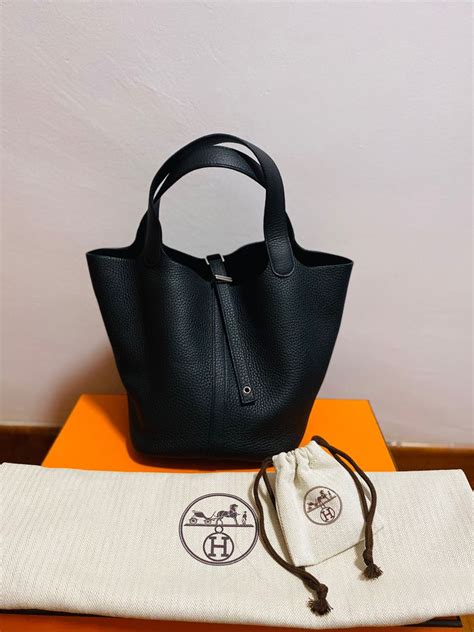 hermes so black picotin|hermes picotin 22 price 2022.